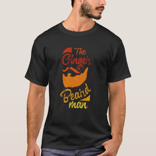 Der Ginger Beard Mann Cool Redhead Irish Barted Me T-Shirt (Vorderseite)