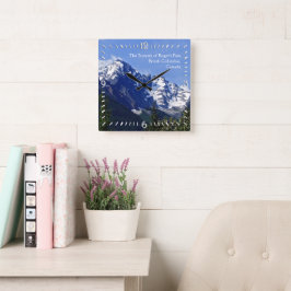 Der Gipfel der "Pass Wall Clock" von Roger Quadratische Wanduhr