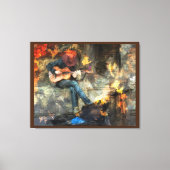 Der Gitarrenmann Leinwanddruck (Vorderseite)