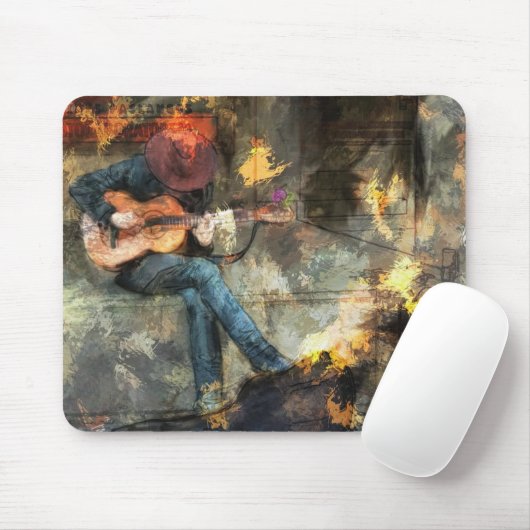 Der Gitarrenmann Mousepad (Mit Mouse)