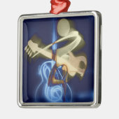 Der Gitarrenspieler Ornament Aus Metall (Links)