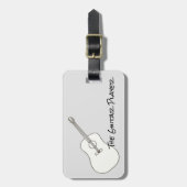 Der Gitarrenspieler, Personalisierte Gepäckmarken Gepäckanhänger (Vorderseite vertikal)