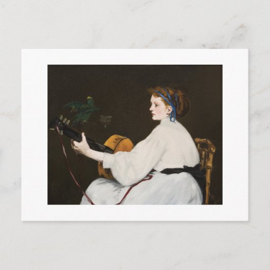 Der Gitarrenspieler von Édouard Manet Postkarte (Vorderseite)