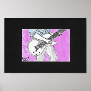 der Gitarrist Poster