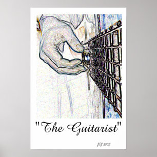 Der Gitarrist Poster
