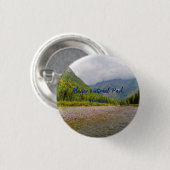 Der Glacier Nationalpark Montana Button (Vorne & Hinten)