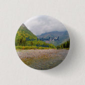 Der Glacier Nationalpark Montana Button (Vorderseite)