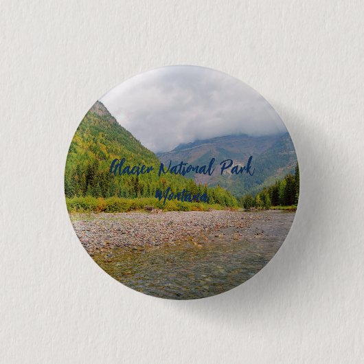 Der Glacier Nationalpark Montana Button (Vorderseite)