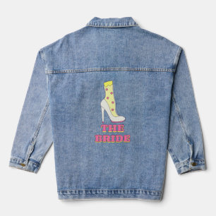 Der glamouröse Stiletto-Patch der Braut Jeansjacke