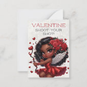 Der glamouröse Tag des Afrikanischen Kupiden-Valen Mitteilungskarte (Vorderseite)