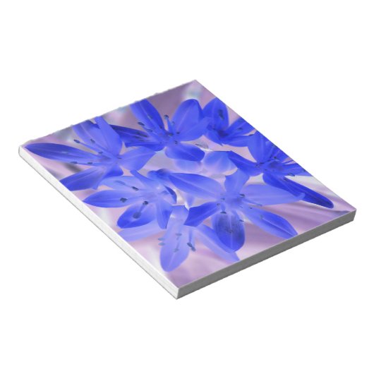 Der Glanz des schneeschockierenden Blue Notepad Notizblock (angewinkelt)