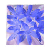 Der Glanz des schneeschockierenden Blue Notepad Notizblock (Vorderseite)