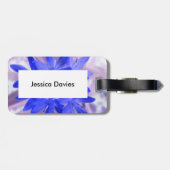 Der Glanz des Schneeschuss Blauen benutzerdefinier Gepäckanhänger (Rückseite horizontal)