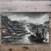 Der glänzende Himmel über einem chinesischen Fisch Puzzle