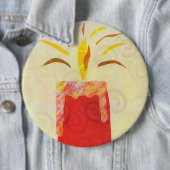 Der glänzende Knopf des Kerzenlichtes Button (Beispiel)