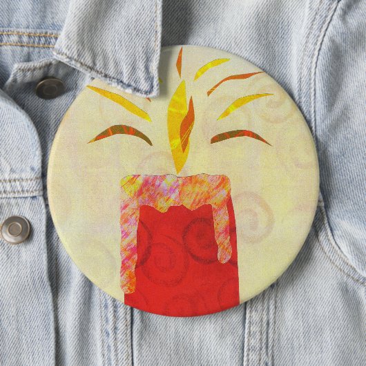 Der glänzende Knopf des Kerzenlichtes Button (Beispiel)