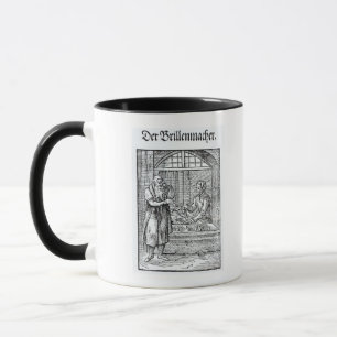 Der Glas-Hersteller Tasse