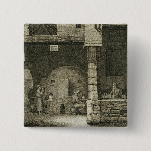 Der Glasflaschen-Hersteller, den Künsten von des Button (Vorderseite)