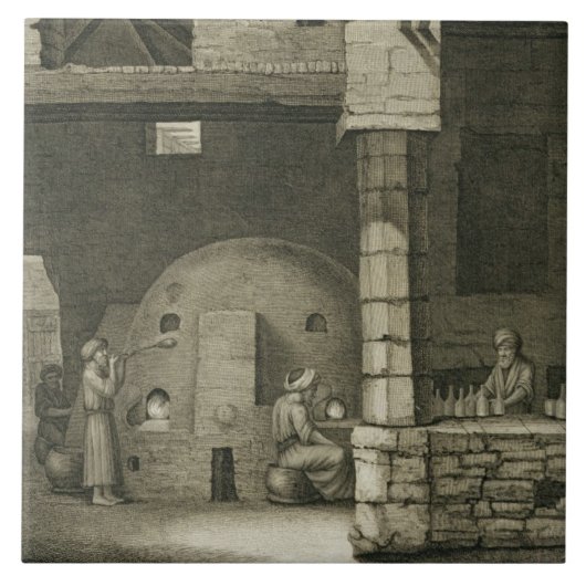 Der Glasflaschen-Hersteller, den Künsten von des Fliese (Vorderseite)