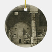 Der Glasflaschen-Hersteller, den Künsten von des Keramikornament (Hinten)