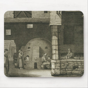 Der Glasflaschen-Hersteller, den Künsten von des Mousepad