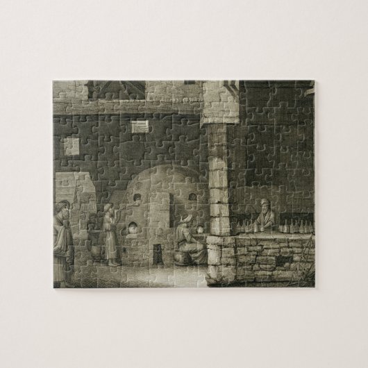 Der Glasflaschen-Hersteller, den Künsten von des Puzzle (Horizontal)