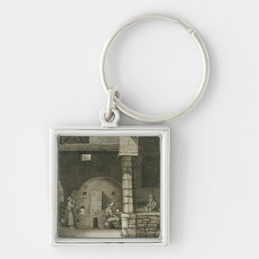 Der Glasflaschen-Hersteller, den Künsten von des Schlüsselanhänger (Vorne)