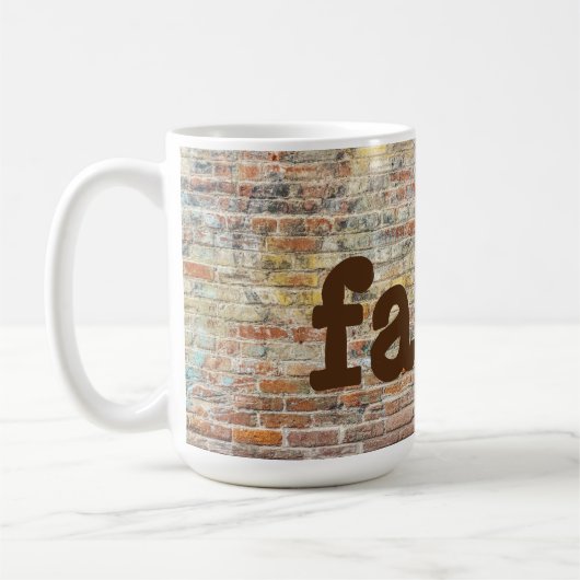 Der Glaube an das Kreuz an einen Tasse-Cup Kaffeetasse (Links)