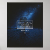 Der Glaube an das Wort Gottes Christlicher Glauben Poster (Vorne)