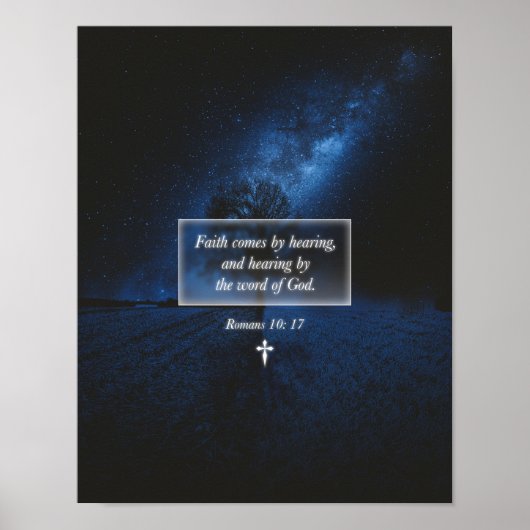 Der Glaube an das Wort Gottes Christlicher Glauben Poster (Vorne)