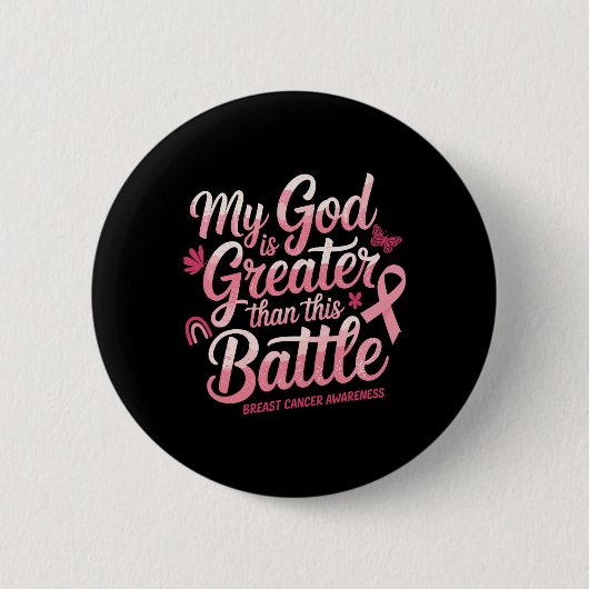 Der Glaube an den Brustkrebs unterstützt Brustkreb Button (Vorderseite)