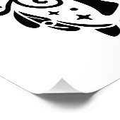 Der Glaube an die Angst wird Christlich Poster (Ecke)