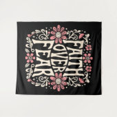 Der Glaube an die Angst wird Christlich Wandteppich (Vorderseite (Horizontal))