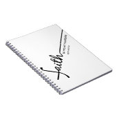 Der Glaube an die Berge - Notebook Notizblock (Rechte Seite)