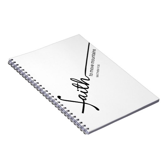 Der Glaube an die Berge - Notebook Notizblock (Rechte Seite)