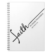 Der Glaube an die Berge - Notebook Notizblock (Vorderseite)