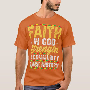 Der Glaube an die Stärke Gottes in der schwarzen G T-Shirt