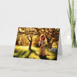 Der Glaube an eine Kindergrußkarte Karte