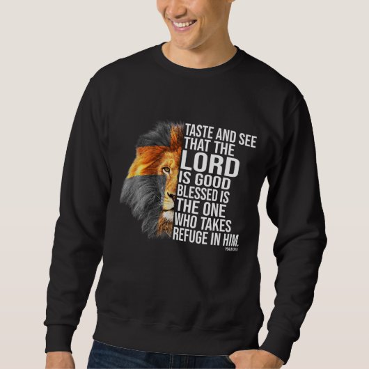 Der Glaube an Gott - Psalm Christliche Bibel Sweatshirt (Vorderseite)