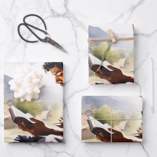 Der Glaube an Harmonie: Eine Wasserfarbe des Gebet Geschenkpapier Set (Vorderseite)