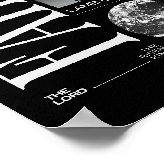 Der Glaube an Jesus, das Lamm Gottes Kunst Poster (Ecke)