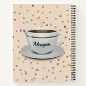 Der Glaube an Kaffee und Jesus, ein lustiges Zitat Notizblock (Rückseite)