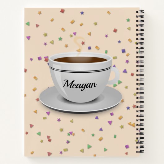 Der Glaube an Kaffee und Jesus, ein lustiges Zitat Notizblock (Rückseite)