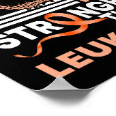 Der Glaube an meinen Gott ist stärker als das Bewu Poster (Ecke)