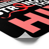 Der Glaube an meinen Gott ist stärker als das HIV- Poster (Ecke)