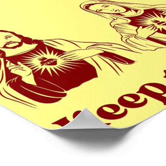 Der Glaube behalten Poster (Ecke)