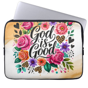 Der Glaube Christliche Gott ist eine gute elektron Laptopschutzhülle