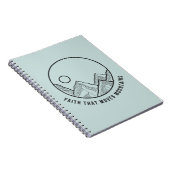 Der Glaube, der die Bibel Verse der Berge Christli Notizblock (Rechte Seite)