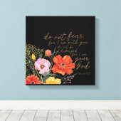 Der Glaube der Menschen - keine Angst, denn ich bi Leinwanddruck (Insitu (Holzboden))