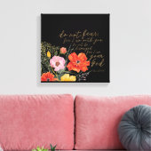 Der Glaube der Menschen - keine Angst, denn ich bi Leinwanddruck (Insitu (Wohnzimmer))